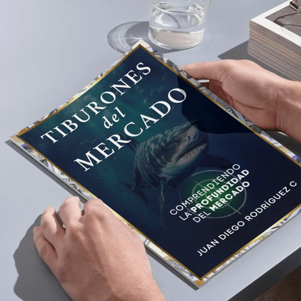 Portada del libro Tiburones del Mercado por Juan Diego Rodríguez, CEO de Bolluk Trading